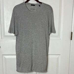 ATM Anthony Thomas Melillo Gray Short Sleeve Tee Lightweight 100% Modal size M